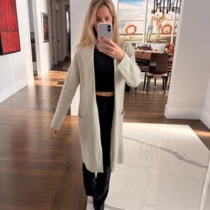 Babaton Light Gray Cardigan